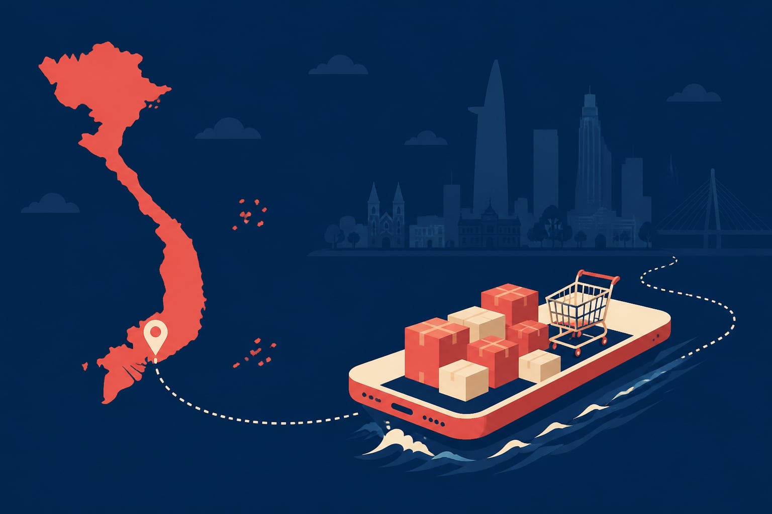 Vietnam Targets 20% Online Retail: What It Changes for Russian Buyers